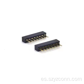 Conector de cabecera hembra de paso de 1,27 mm recto 8P